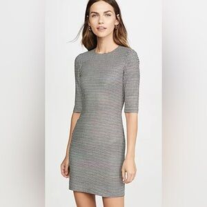 Alice + Olivia Delora Houndstooth Mini Dress Size 8